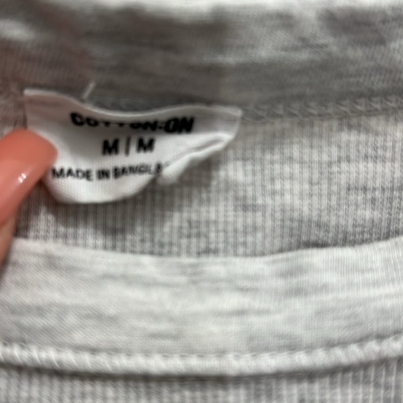 Cotton on cewneck‎ light weight grey longsleeve women’s size medium - Picture 2 of 3